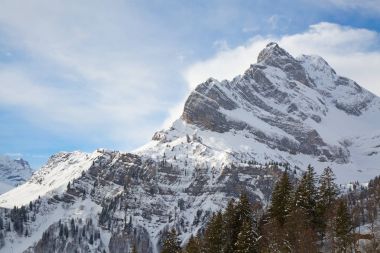 İsviçre Alpleri'nde kış