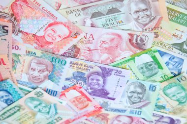 Arka plan olarak Afrika banknotlar