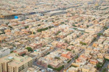 Riyad şehrin havadan görünümü 