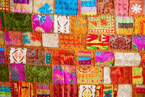 Colorful crazy quilt — Stock Photo, Image