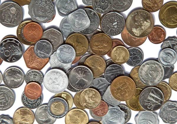 Monedas antiguas circuladas — Foto de Stock