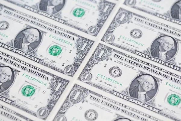 Doları banknot toplama — Stok fotoğraf