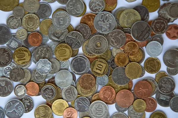 Vecchie monete circolanti — Foto Stock