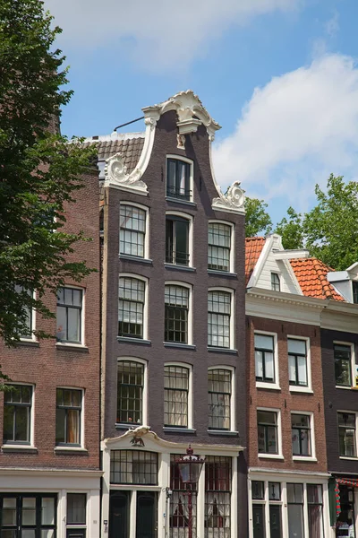 Casas tradicionais de Amsterdam — Fotografia de Stock