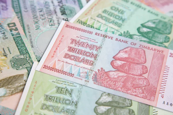 Sedlar från Zimbabwe efter hyperinflation — Stockfoto