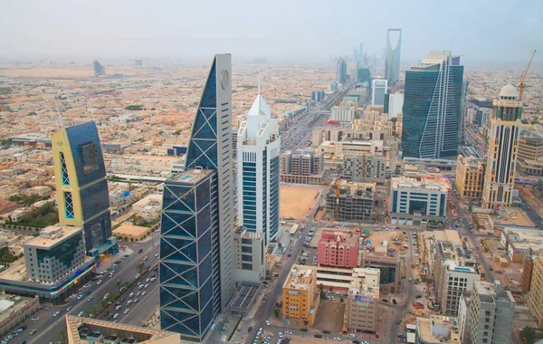 Vista aerea del centro di Riyadh — Foto Stock