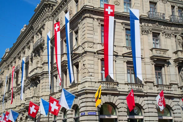 Swiss święto narodowe defilada — Zdjęcie stockowe