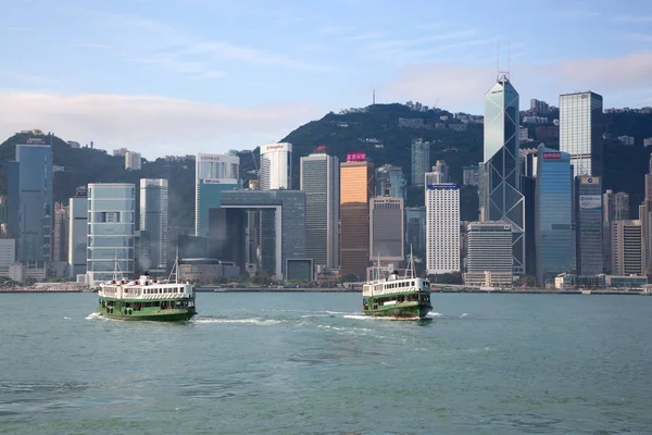 Färjan cruising victoria Harbour — Stockfoto