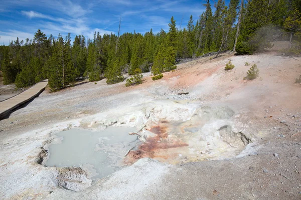 Kotlina Norris Geyser — Zdjęcie stockowe