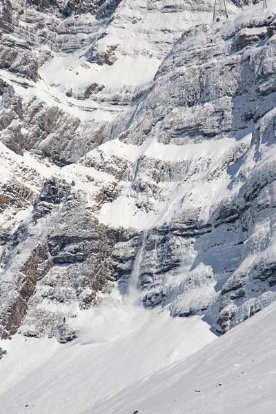 冬季在瑞士阿尔卑斯山 — 图库照片