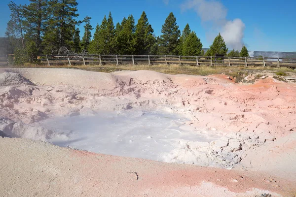 Lägre geyser basin — Stockfoto