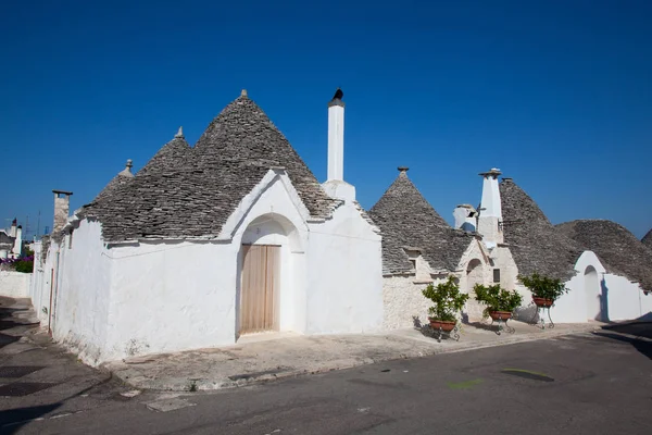 Trulli παραδοσιακά σπίτια — Φωτογραφία Αρχείου