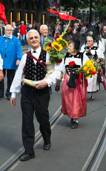 Sfilata della Giornata nazionale svizzera — Foto Stock
