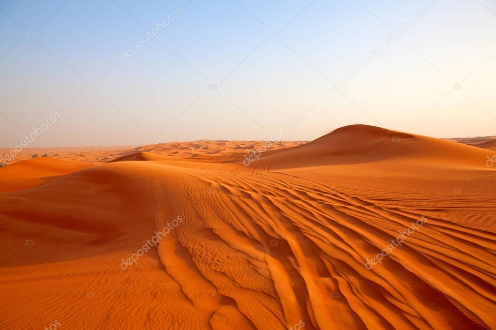 Red sand Arabian desert 