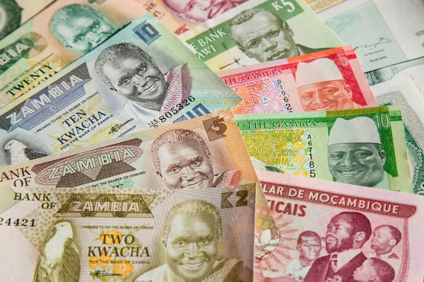 African banknotes as background — Stock Photo, Image