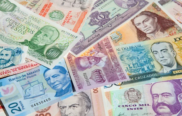 Ameryki Południowej banknotów — Zdjęcie stockowe