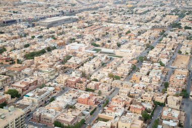 Riyad şehrin havadan görünümü 