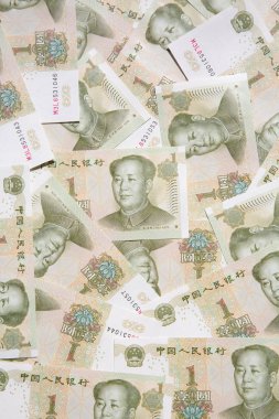 Çin banknotlarının koleksiyonu.