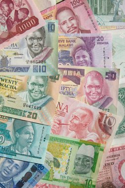 Arka plan olarak Afrika banknotlar