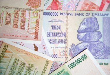Yüksek enflasyondan sonra Zimbabwe 'nin banknotları