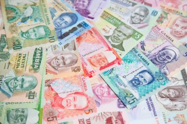 Arka plan olarak Afrika banknotlar