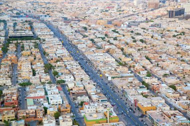 Riyad şehrin havadan görünümü 