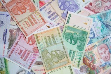 Yüksek enflasyondan sonra Zimbabwe 'nin banknotları