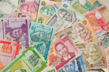Arka plan olarak Afrika banknotlar