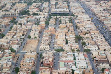 Riyad şehrin havadan görünümü 