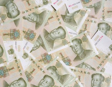 Çin banknotlarının koleksiyonu.