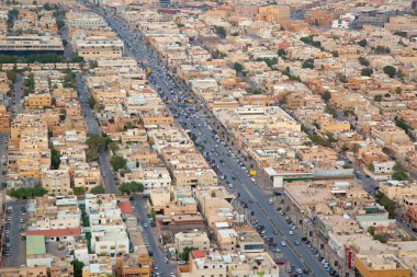 Riyad şehrin havadan görünümü 