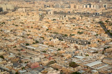 Aerial view of Riyadh downtown  clipart