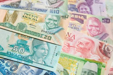 Arka plan olarak Afrika banknotlar