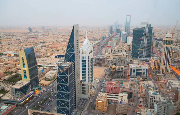 Vista aérea del centro de Riad — Foto de Stock