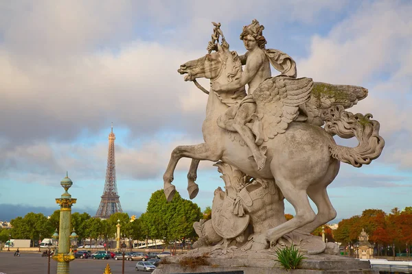 Πλατεία Place de la concorde στο Παρίσι — Φωτογραφία Αρχείου