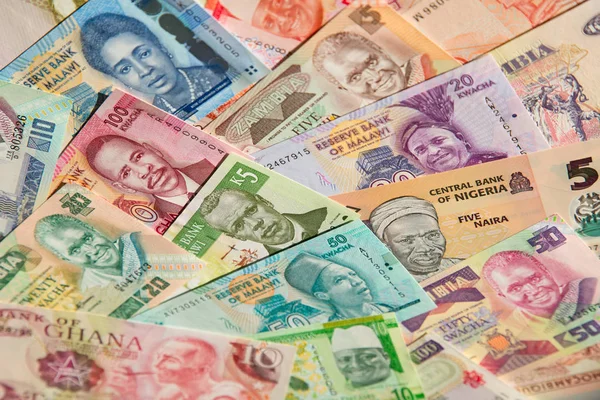 Arka plan olarak Afrika banknotlar