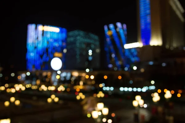 Luzes noturnas da cidade de Macau — Fotografia de Stock