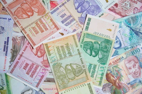 Sedlar från Zimbabwe efter hyperinflation — Stockfoto