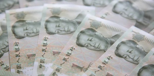 Inzameling van de Chinese bankbiljetten — Stockfoto