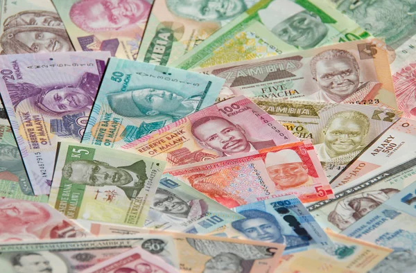 African banknotes as background — Stock Photo, Image