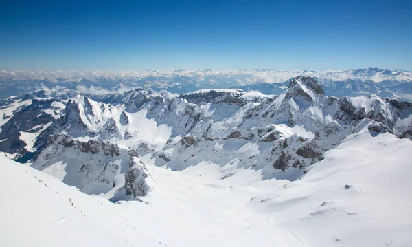 スイス アルプスの冬 — ストック写真