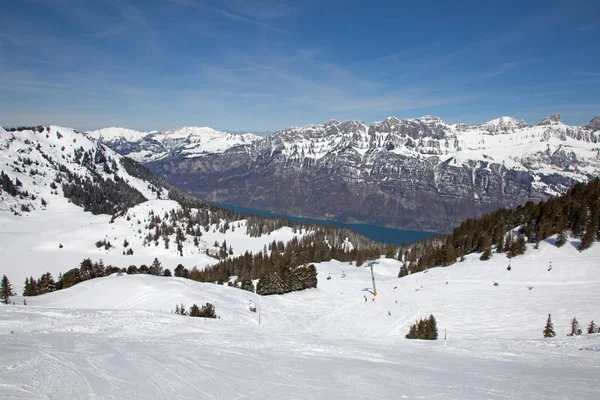스위스 알프스의 겨울 — 스톡 사진
