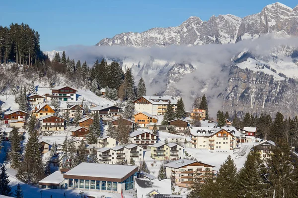Zima ve švýcarských Alpách Royalty Free Stock Obrázky
