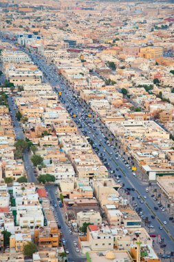 Riyad şehrin havadan görünümü