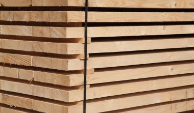 Yeni ahşap Çıtçıt yığını