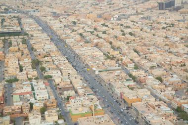 Riyad şehir merkezinde, Suudi Arabistan. 