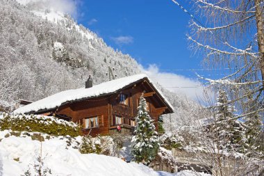 İsviçre Alplerinde kış