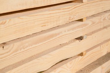 Yeni ahşap Çıtçıt yığını