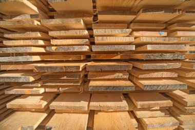 Yeni ahşap Çıtçıt yığını