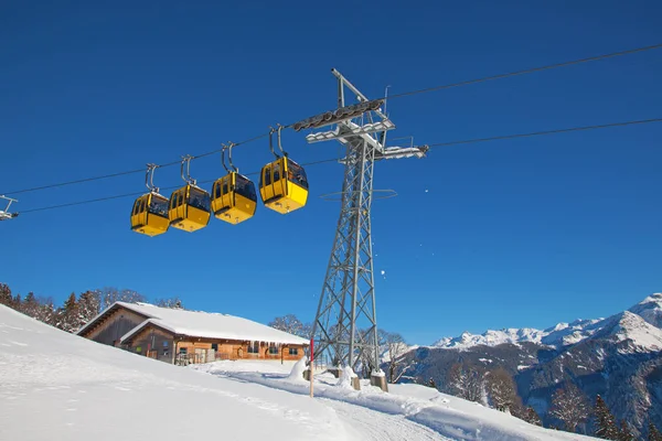 Winter in de Zwitserse Alpen — Stockfoto